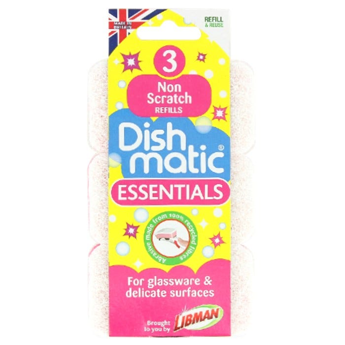 Dishmatic Essentials Non-Scratch Refills (Pack of 2)