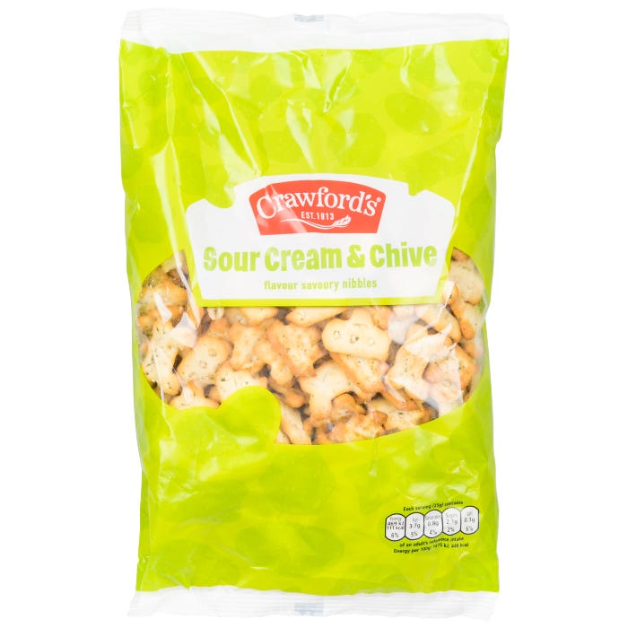 Crawfords Sour Cream & Chive Savoury Nibbles, 200g