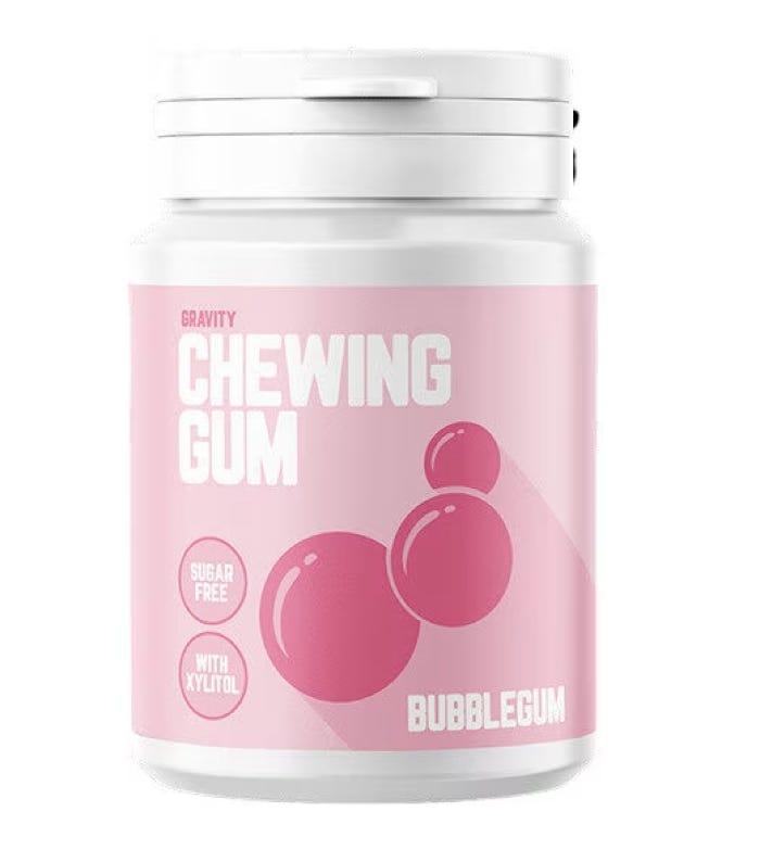 Gravity Bubblegum Gum Tub (40 Pieces)