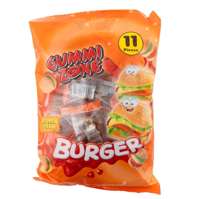 Gummi Zone Burger Gummies - Pack of 11