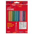 Glitter Coloured Pencils (Pack of 18)
