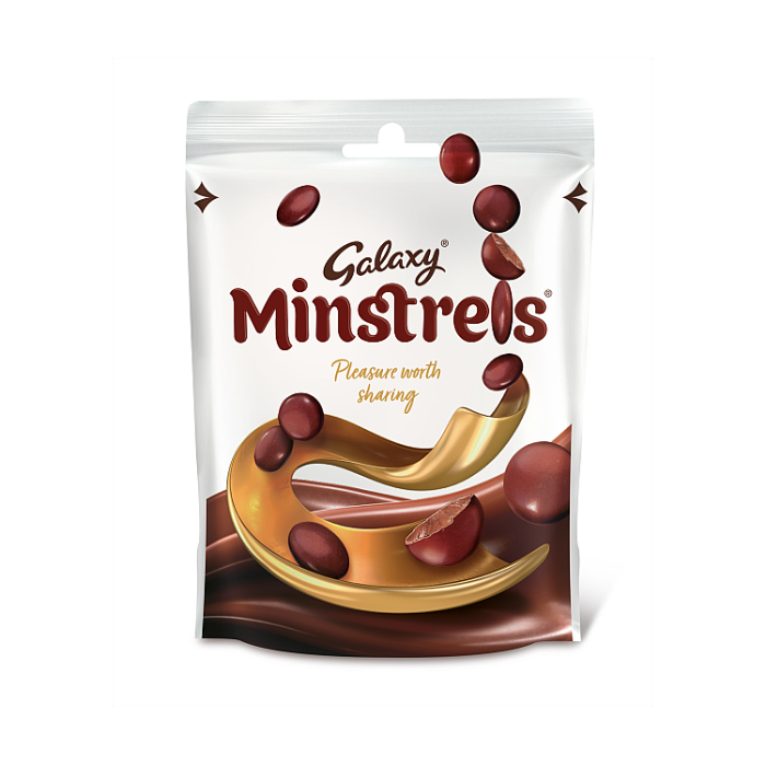 Galaxy Minstrels Milk Chocolate Buttons Pouch Bag, 118g