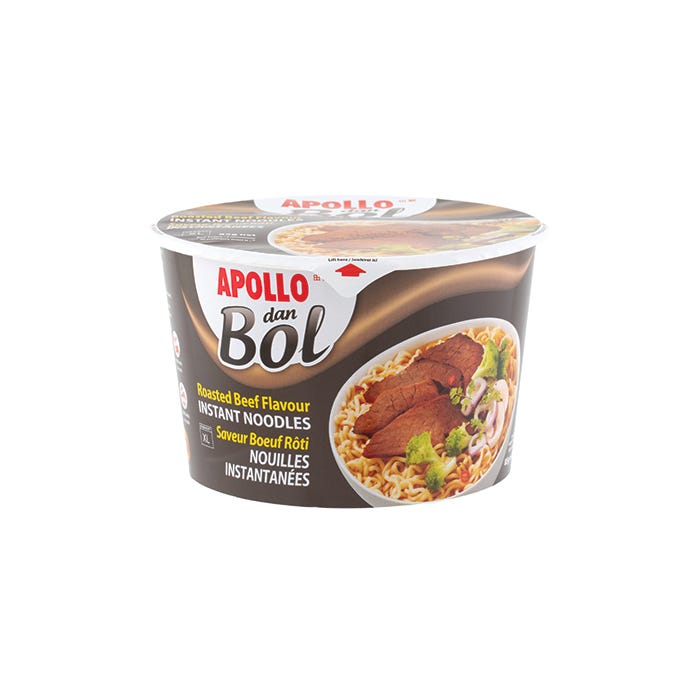 Apollo Dan Bol Instant Noodles Bowl - Roast Beef Flavour, 85g