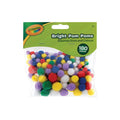 Crayola Bright Pom Poms - Assorted (Pack of 180)