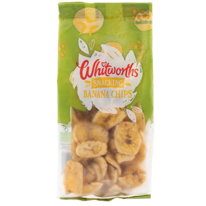 Whitworths Snacking Banana Chips, 140g