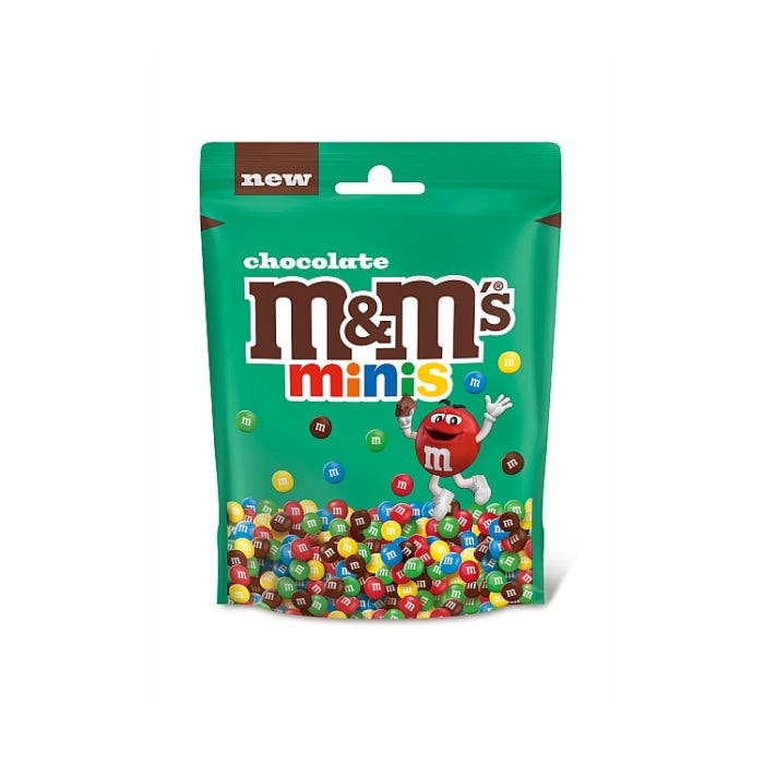 M&M's Minis Milk Chocolate Bites Pouch Bag, 115g