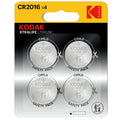 Kodak Lithium Button Cell Battery CR2016 (Pack of 4)